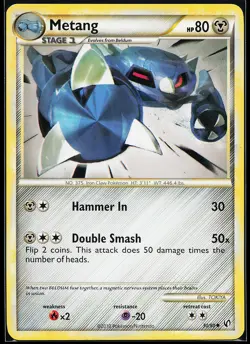 Metang 30/90 Uncommon Undaunted Pokemon Card - Image 1
