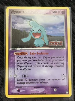 Pokemon Card - Wynaut Power Keepers 70/108 Common Reverse Holo Stamped - Image 1