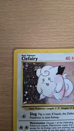 Pokemon TCG Base Set 2 Clefairy Holo Rare 6/130 MP - Image 3