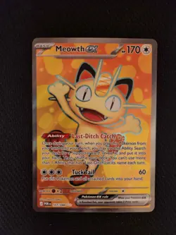 Pokemon TCG Meowth EX 107/088 Ultra Rare Perfect Order Pre-Release - Image 1