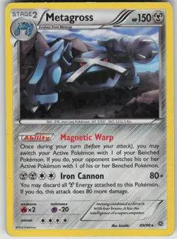 Pokemon TCG Metagross - 49/98 (XY Ancient Origins) Holo Rare Deck Exclu 049/098 - Image 1