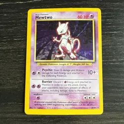 Mewtwo 10/102 Pokemon TCG 1999 Base Set Holo Unlimited Rare NM - Image 1