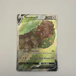 Pokemon Greedent V (Alternate Full Art) 257/264 Swsh08: Fusion Strike Full Art - Image 1