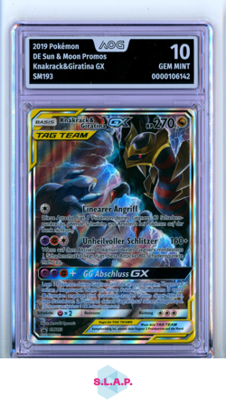 KNAKRACK & GIRATINA GX POKEMON SM193 2019 SONNE & MOND PROMO - DEUTSCH AOG 10 - Image 1