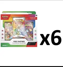 Pokemon TCG First Partner Illustration Series 1 - 6 Box Case Factory Sealed - Image 2