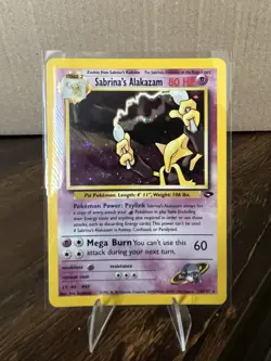 Pokemon Sabrina's Alakazam Gym Challenge Holo Rare Unlimited 16/132 80 HP - Image 1