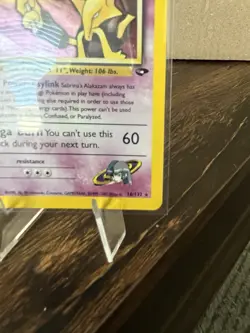 Pokemon Sabrina's Alakazam Gym Challenge Holo Rare Unlimited 16/132 80 HP - Image 4