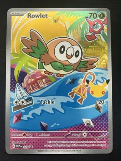 Rowlet, Litten & Popplio First Partner Illustration Collection Promo Set Pokemon - Image 2