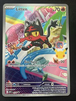 Rowlet, Litten & Popplio First Partner Illustration Collection Promo Set Pokemon - Image 4