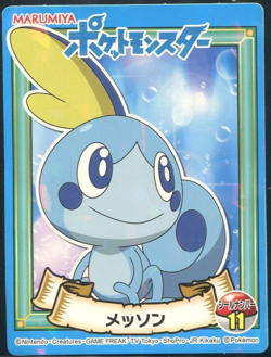 Marumiya Pokemon Sobble 11# Holo Prism Sticker Japanese Nintendo NM - Image 1