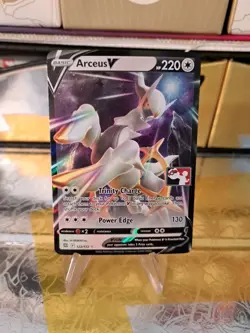 Arceus V Pokemon Prize Series 2 Pack Promo Pokemon Card NM/LP Play Stamp - Image 1