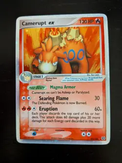 Camerupt ex Emerald 92/106 Pokemon Card LP / MP - Image 1