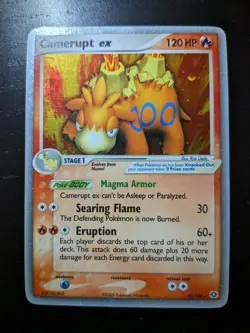 Camerupt ex Emerald 92/106 Pokemon Card LP / MP - Image 3