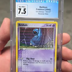 Pokemon TCG Beldum EX Deoxys Reverse Holo CGC 7.5 55/107 Basic 2005 - Image 1
