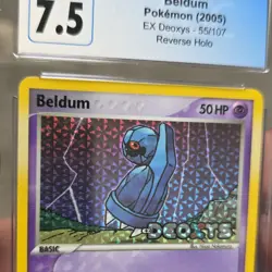 Pokemon TCG Beldum EX Deoxys Reverse Holo CGC 7.5 55/107 Basic 2005 - Image 2