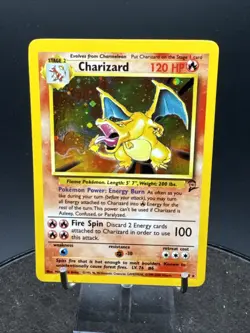Pokemon TCG Charizard Base Set 2 4/130 Holo Unlimited Holo Rare-1999-2000 SWIRL - Image 2