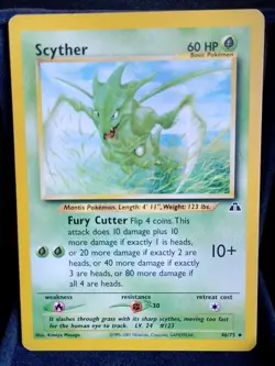 Pokemon TCG Scyther 46/75 Neo Discovery English Vintage - Image 1