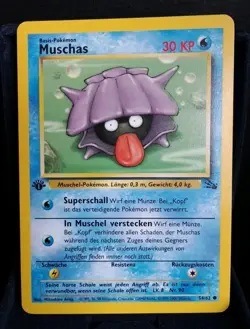 Pokemon TCG Muschas 54/62 Fossil 1. Edition Deutsch Near Mint - Image 1