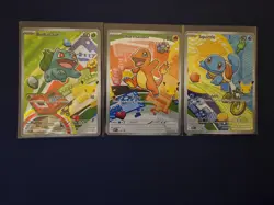 Pokemon First Partner Illustration Collection Kanto Trio - Image 1