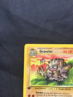 Pokemon Cards: Fossil 1st Edition Uncommon: Graveler 37/62 - Image 2