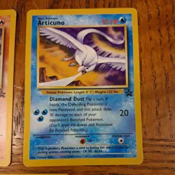 2000 Pokemon TCG MOLTRES 21 ARTICUNO 22 ZAPDOS 23 BLACK STAR PROMO MOVIE SET - Image 3
