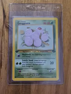 Exeggcute 1st Edition Excellent Pokemon TCG Jungle Set #52/64 1999 *spot at top* - Image 1