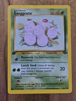 Exeggcute 1st Edition Excellent Pokemon TCG Jungle Set #52/64 1999 *spot at top* - Image 2