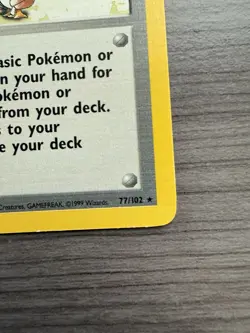 Pokemon TCG Trainer Pokemon Trader 77/102 Rare Base Set Vintage MP - Image 5