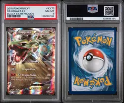 2015 Pokemon XY Black Star Promo #XY73 Rayquaza EX Mint PSA 8 - Image 3