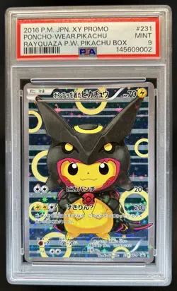 2016 Pokemon XY Promos JP - XY-P Poncho-wearing Pikachu #231/XY-P PSA 9 - Image 1
