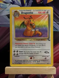 Pokemon TCG - Dragonite 19/62 - Fossil Non Holo Rare - LP - Image 1