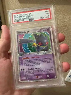 Pokemon Legend Maker Banette EX HOLO #85 PSA 7! Come Look~ - Image 1