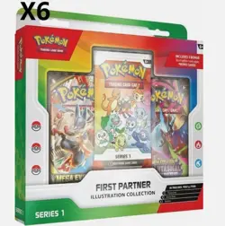 Pokemon TCG - First Partner Illustration Collection - Series 1 - 6pk - Image 1