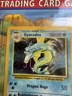 Pokemon Gyarados Base Set Holo Rare WoTC English 1999 NM vintage 💎 - Image 1