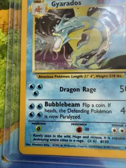 Pokemon Gyarados Base Set Holo Rare WoTC English 1999 NM vintage 💎 - Image 4