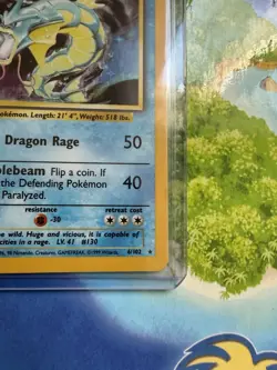 Pokemon Gyarados Base Set Holo Rare WoTC English 1999 NM vintage 💎 - Image 5