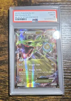 2015 POKEMON XY BLACK STAR PROMOS #XY73 RAYQUAZA EX PSA 9 - Image 1