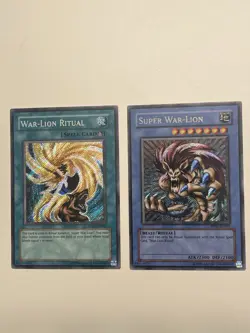 Super War-Lion PP02-EN001 & War-Lion Ritual PP02-EN002 (Secret Rare) NM Yugioh - Image 1
