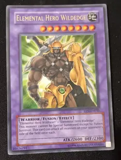 Yu-Gi-Oh! TCG - Elemental Hero Wildedge EEN-EN035 - Unlimited HOLO RARE LP - Image 1