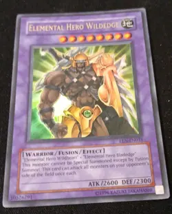 Yu-Gi-Oh! TCG - Elemental Hero Wildedge EEN-EN035 - Unlimited HOLO RARE LP - Image 2