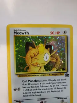 Meowth Holo Pokemon Card Base Fossil WOTC NM U - Image 5