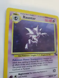 Haunter Fossil Pokemon Card Base WOTC - Image 2