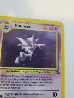 Haunter Fossil Pokemon Card Base WOTC - Image 4