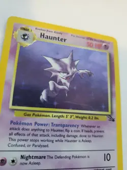 Haunter Fossil Pokemon Card Base WOTC - Image 5