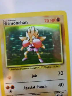 Hitmonchan Base Set Holo Pokemon Card WOTC NM - Image 4