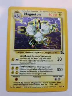 Magneton Fossil Set Holo Base Pokemon Card WOTC NM - Image 1