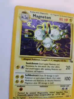 Magneton Fossil Set Holo Base Pokemon Card WOTC NM - Image 2