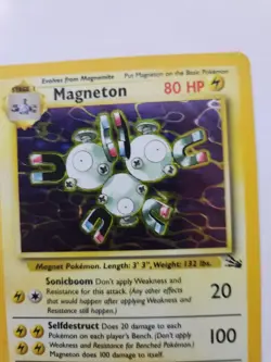 Magneton Fossil Set Holo Base Pokemon Card WOTC NM - Image 4