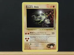 BROCK'S ONIX #21/132 Gym Heroes Earth Rare Pokemon Gaming Card WOTC 2000 - Image 1