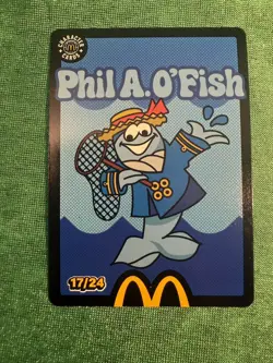 Phil A. O’Fish (17/24)Mcdonalds Trading Cards 2026 UnRedeemed trading card - Image 1